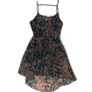 Lush Open Back floral print dress